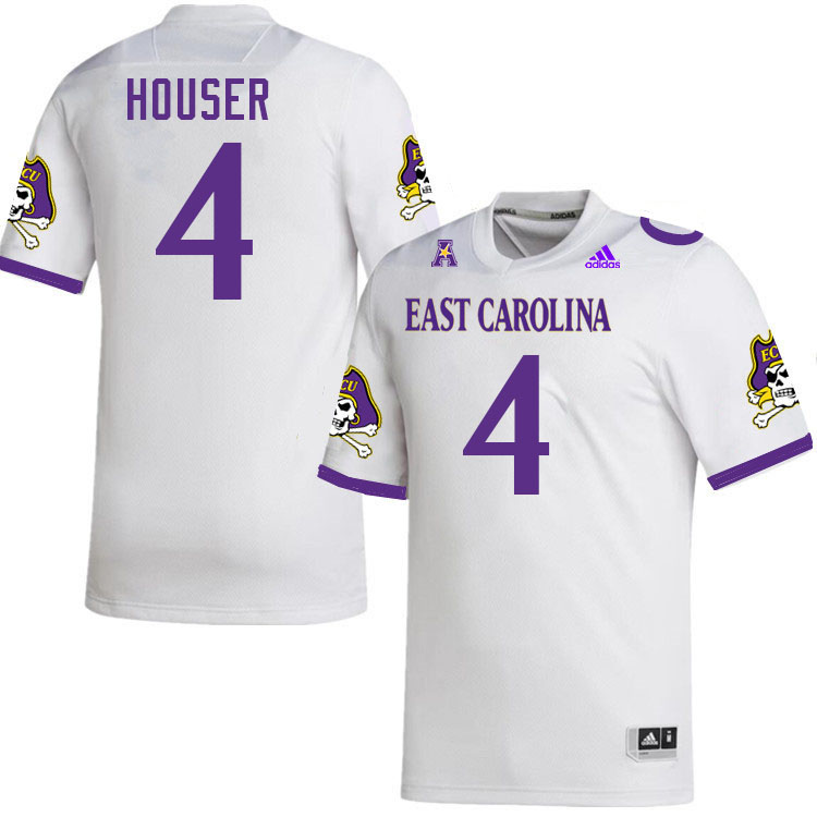 Katin Houser ECU Jersey,East Carolina Pirates #4 Katin Houser Jersey Youth College-White